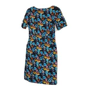 Corilynn The Cora Dress Size 6 Blue Floral Sheath Made In USA